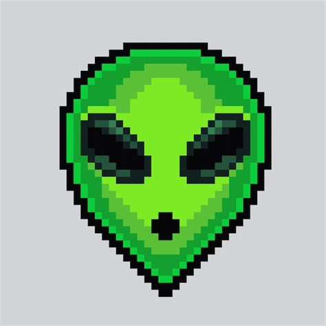 Ilustraci N De Pixel Art Ovni Icono Alien Gena Alien Gena Pixelado