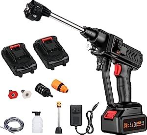 Pressure Washer BUZHI Cordless Power Washer 60Bar 300W High Power