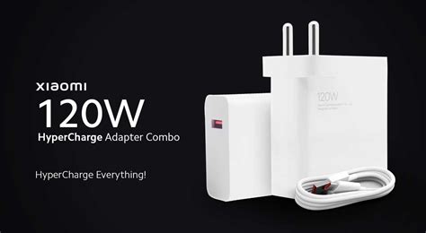 Xiaomi 120W HyperCharge Adapter Combo Mi India