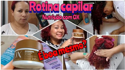 MÁscara NutriÇÃo Ox Cabelo Ressecado E Poroso Salva Cabelo Sem Vida Youtube