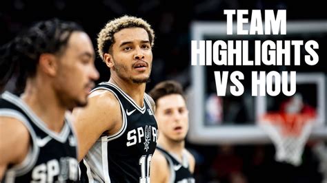 San Antonio Spurs Highlights vs. Houston Rockets | 3.12.2024 - YouTube