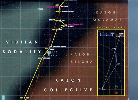 Route of U.S.S. Voyager - Vulcan