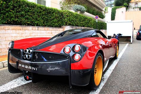 Video: Red Pagani Huayra with Sonus Faber Sound System in Monaco - GTspirit