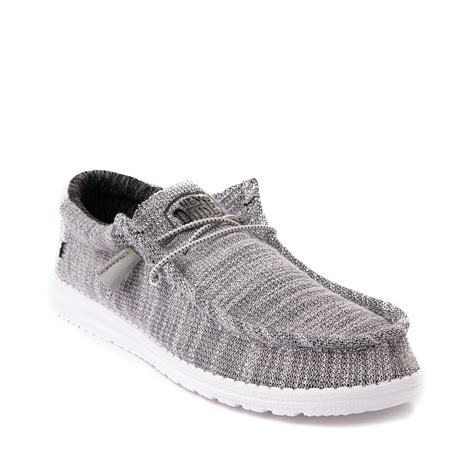 Mens Hey Dude Wally Stretch Casual Shoe Granite JourneysCanada