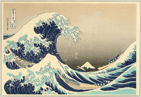 Trente-six Vues du Mont Fuji - la grande vague de Katsushika Hokusai ...