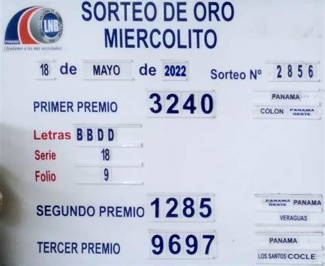 Lotería Nacional Pmá on Twitter Sorteo intermedio de hoy miércoles