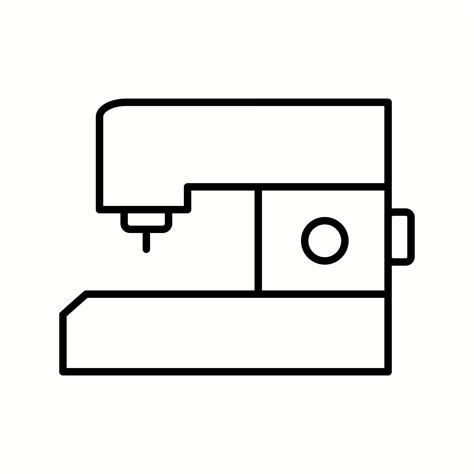 Unique Sewing Machine Vector Line Icon 15377549 Vector Art At Vecteezy