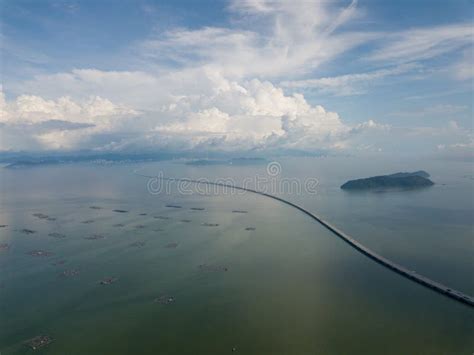 Penang Second Bridge Night View Stock Photo Image Of Penang Lighting