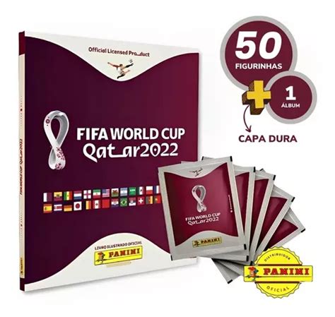 Album Capa Dura Copa Do Mundo 2022 Oficial 50 Figurinhas