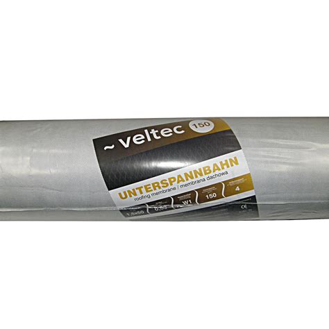 VELTEC 1 5m X 50m 75m2 Unterdeckbahn Unterspannbahn 150g M2 Sd 0 03m