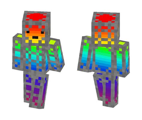 Minecraft Rainbow Robot Skin Telegraph