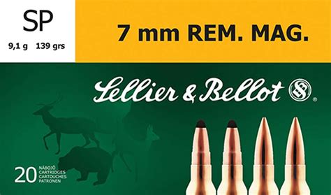 Sellier Bellot SB7B Rifle 7mm Rem Mag 139 GR Soft Point SP 20 Bx