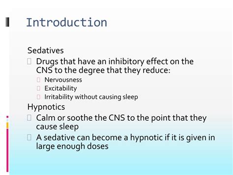 Ppt Sedative Hypnotics Powerpoint Presentation Free Download Id 9349093