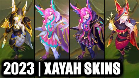 All Xayah Skins Spotlight Redeemed Star Guardian Xayah Newest