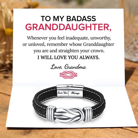 To My Granddaughter I Will Always Love You Bracelet Formry