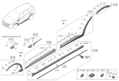 Body Side Moulding 2023 Kia Sorento Gas