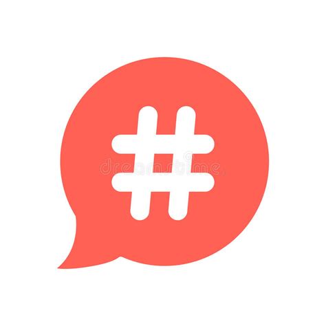 Hashtag Icon Hashtag Symbol Social Media Icon Vector Illustration