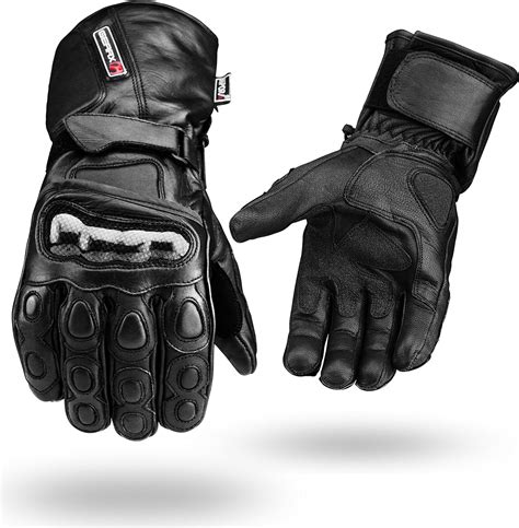 Guantes Para Moto De Piel Impermeables Perfectos Para Invierno Cuero