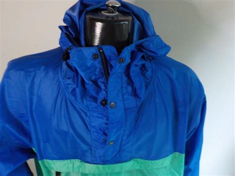 Patagonia Mens Lightweight Pullover Nylon 2 Tone Windbreaker Jacket Bluegreen L Ebay