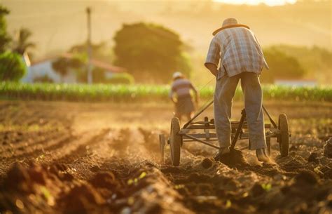 Premium Photo Happy Brazilian Planter Farmers Using Plows To Prepare