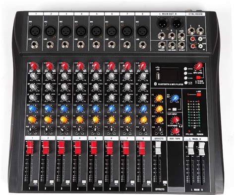 Consola De Mezcla De Canales Mezclador De Audio Profesional Tablero