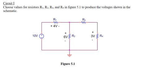 Solved Circuit I Choose Values For Resistors R R R And Chegg