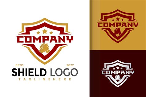 Shield Guardian Logo Design Brand Identity Logos Vector Modern Logo