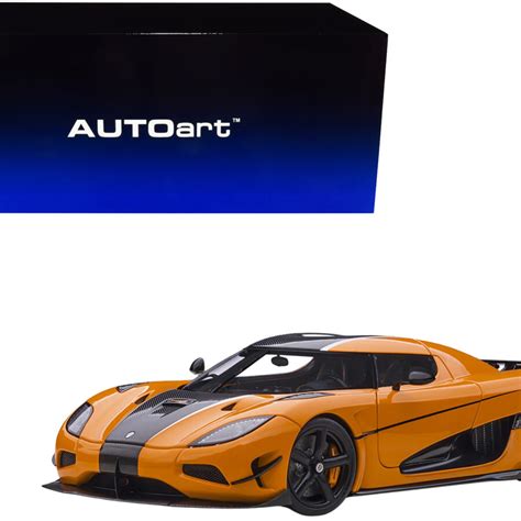 Koenigsegg Agera RS Cone Orange With Black Carbon Accents 1 18 Model