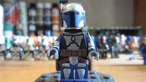 Custom Lego Star Wars Jango Fett Minifigure Hd Youtube