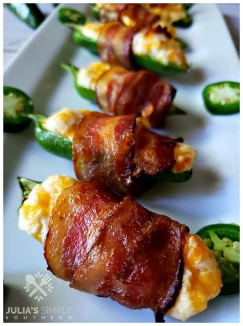 Easy Bacon Wrapped Jalape O Poppers Julias Simply Southern