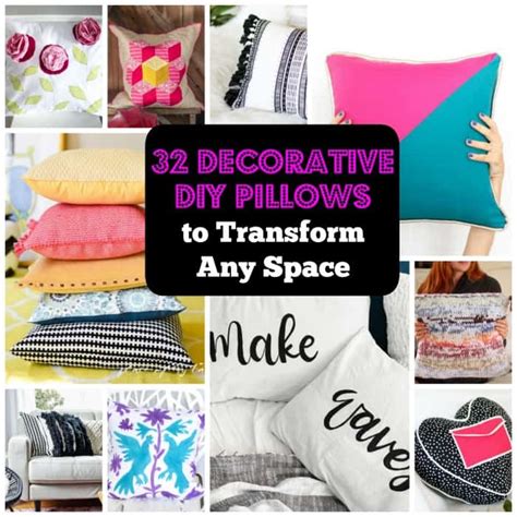 32 Decorative DIY Pillow Ideas That Will Transform Any Space • Cool Crafts