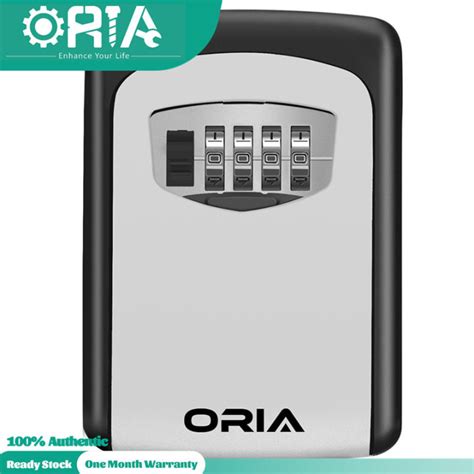 ORIA Key Storage Lock Box Wall Mounted Key Lock Box With 4 Digit