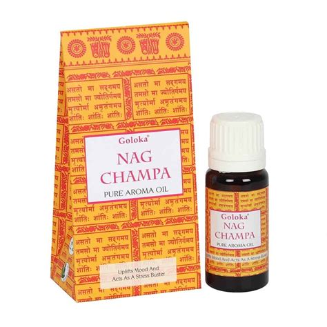 Nag Champa Fragrance Oil By Goloka 10ml Soul Senses