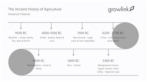 The History of Agriculture