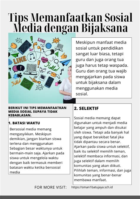 Tips Memanfaatkan Media Sosial Dengan Bijaksana SMA NEGERI 1 BATUJAYA