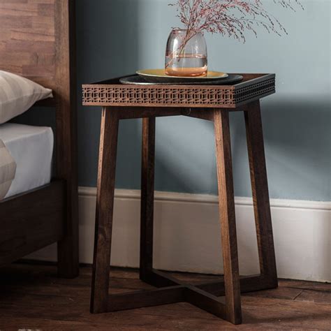 Boho Retreat Side Table Wooden Side Table Living Room Table