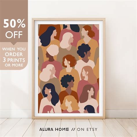 Art And Collectibles Feminism Art Women Empowerment Wall Art Feminist