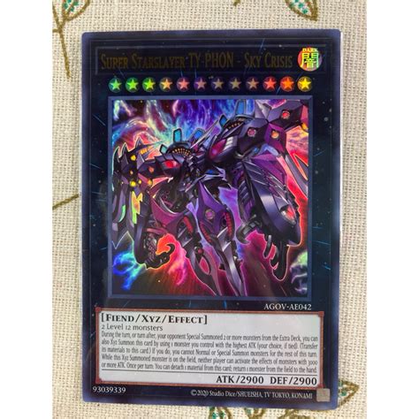 LiLy Yugioh Lá bài Super Starslayer TY PHON Sky Crisis AGOV EN042