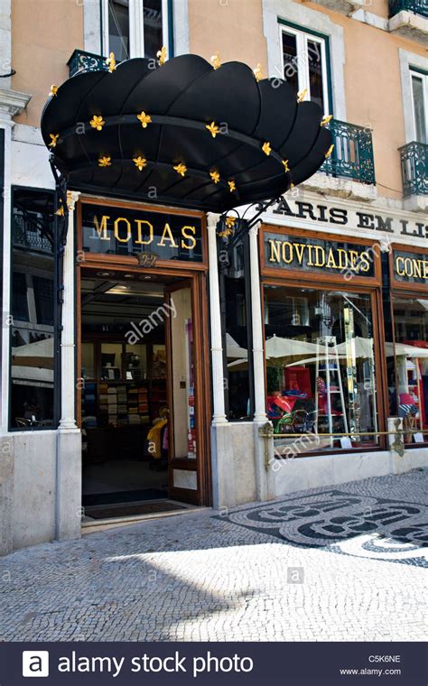 Chiado Lisbon Shopping Stock Photos And Chiado Lisbon Shopping Stock