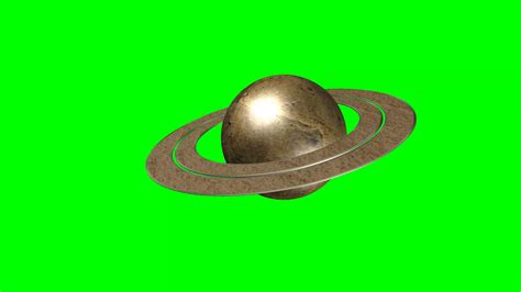 Green Screen Saturn Spinning Youtube