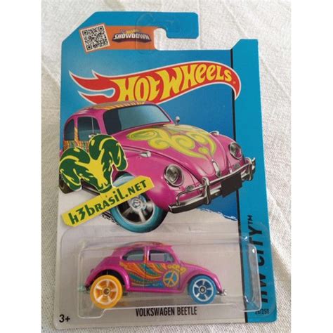 Bx Hot Wheels Vw Fusca T Hunt Rosa Pink Volkswagen Bug Shopee Brasil