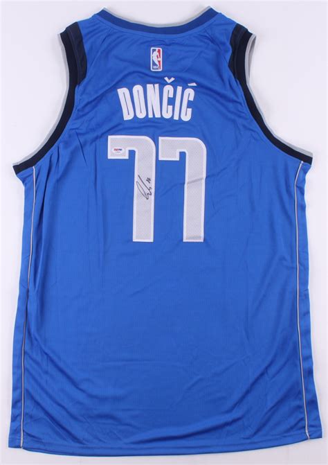 Luka Doncic Signed Dallas Mavericks Jersey Psa Coa Pristine Auction