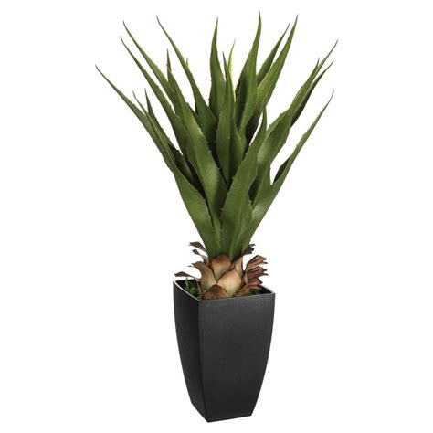 Plante Artificielle Agave En Pot Rectangulaire My Kozy Shop