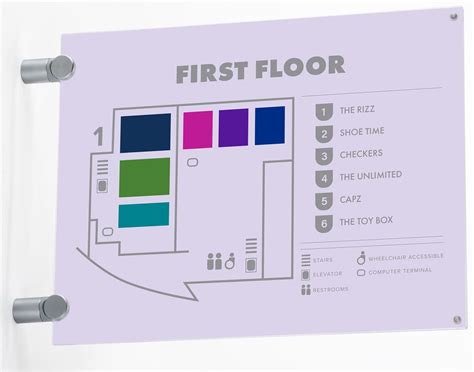 Corridor Sign Holder Landscape Display