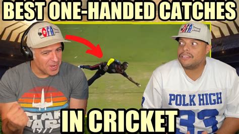 Absolutely Amazing One Handed Catches In Cricket REACTION YouTube