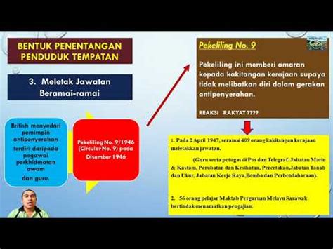 Sejarah T4B4 5 Reaksi Penduduk Tempatan Terhadap Penyerahan Sarawak