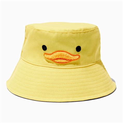 Terry Cloth Duck Yellow Bucket Hat Roupas Acessórios Compras