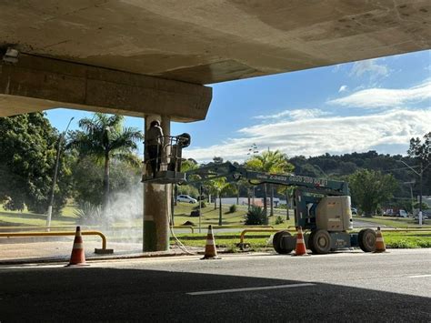 Principais viadutos da cidade de Valinhos passam por restauração