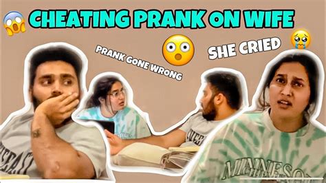 Cheating Prank On Wife 😱 Prank Gone Wrong 🤭 Nandu Cried 😨 Nach Youtube