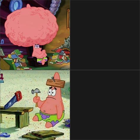 Create Meme Meme Brain Memes Of Patrick S Brain Sponge Bob Square